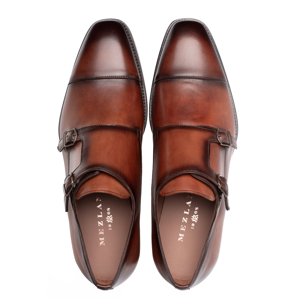 Patina Cap Toe Double Monk