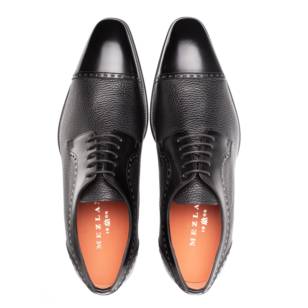 Calf/Deer Cap Toe Derby