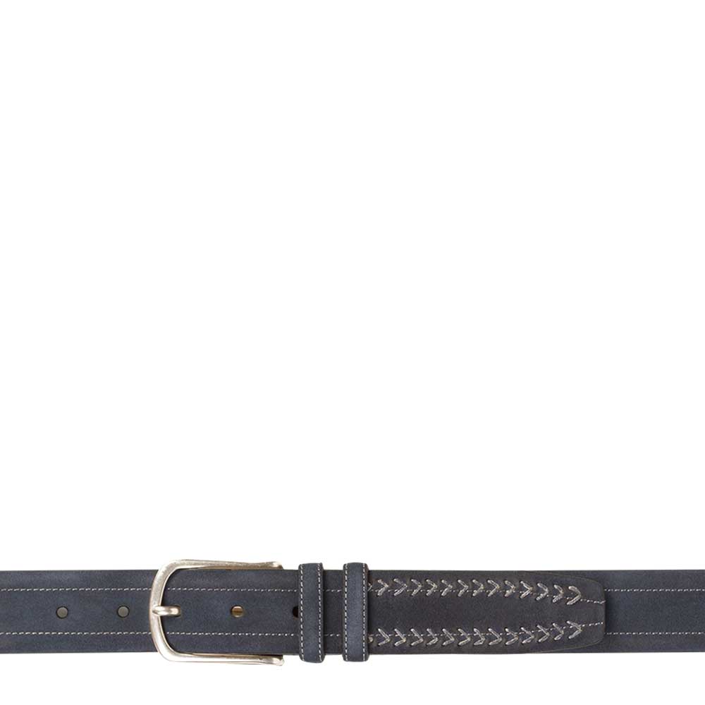 Blue Men's Vintage Fuji Suede Belt on Sale - Mezlan Warehouse Belts