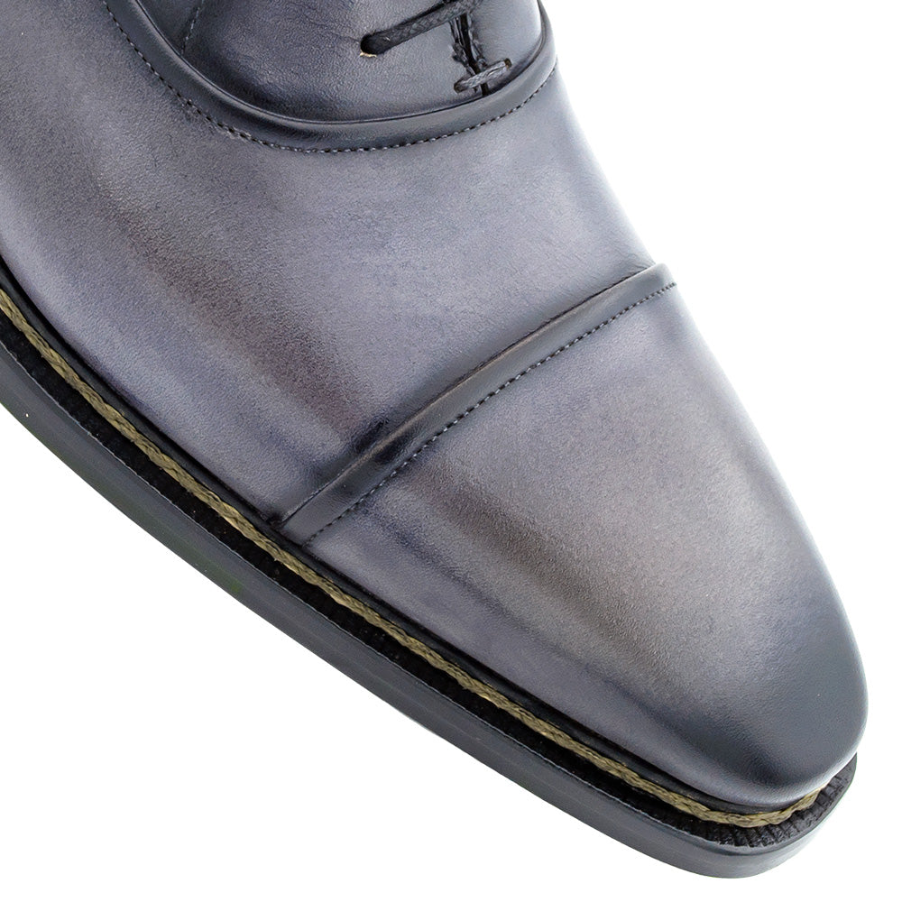 Grey Men's Hi-Styled Cap Toe Lace Up Shoe on Sale - Mezlan Warehouse