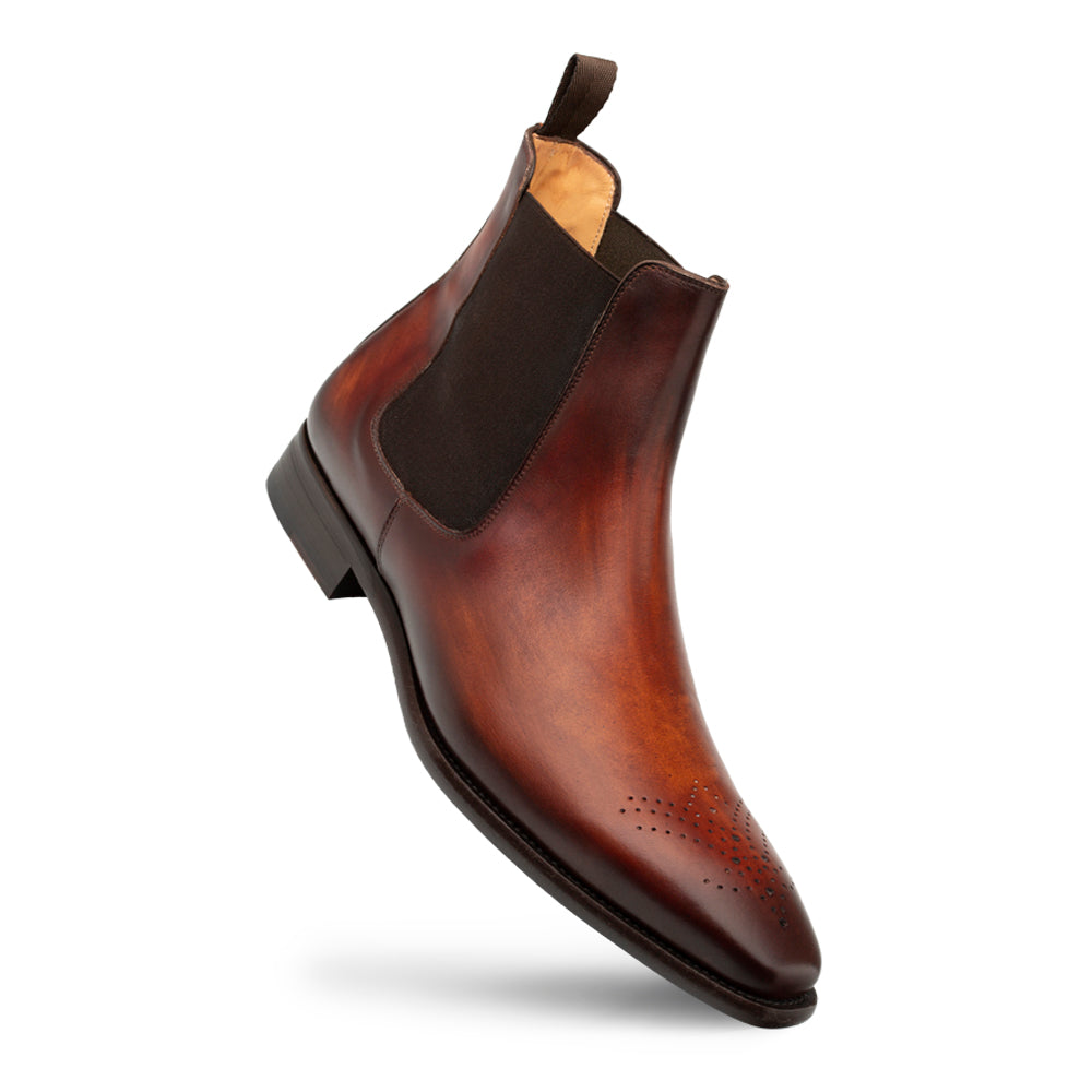 Galvez Patina Leather Chelsea Boot