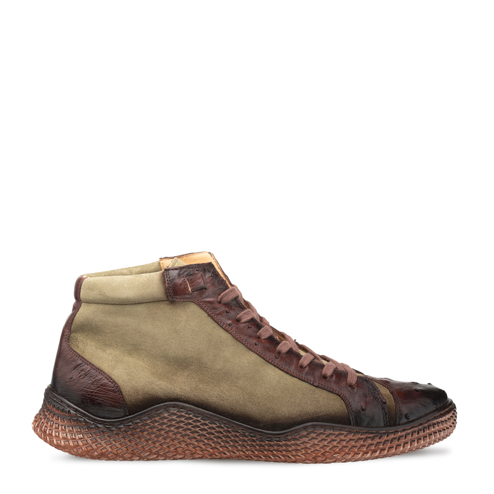 Militare Ostrich/Suede Hi-Top Sneaker