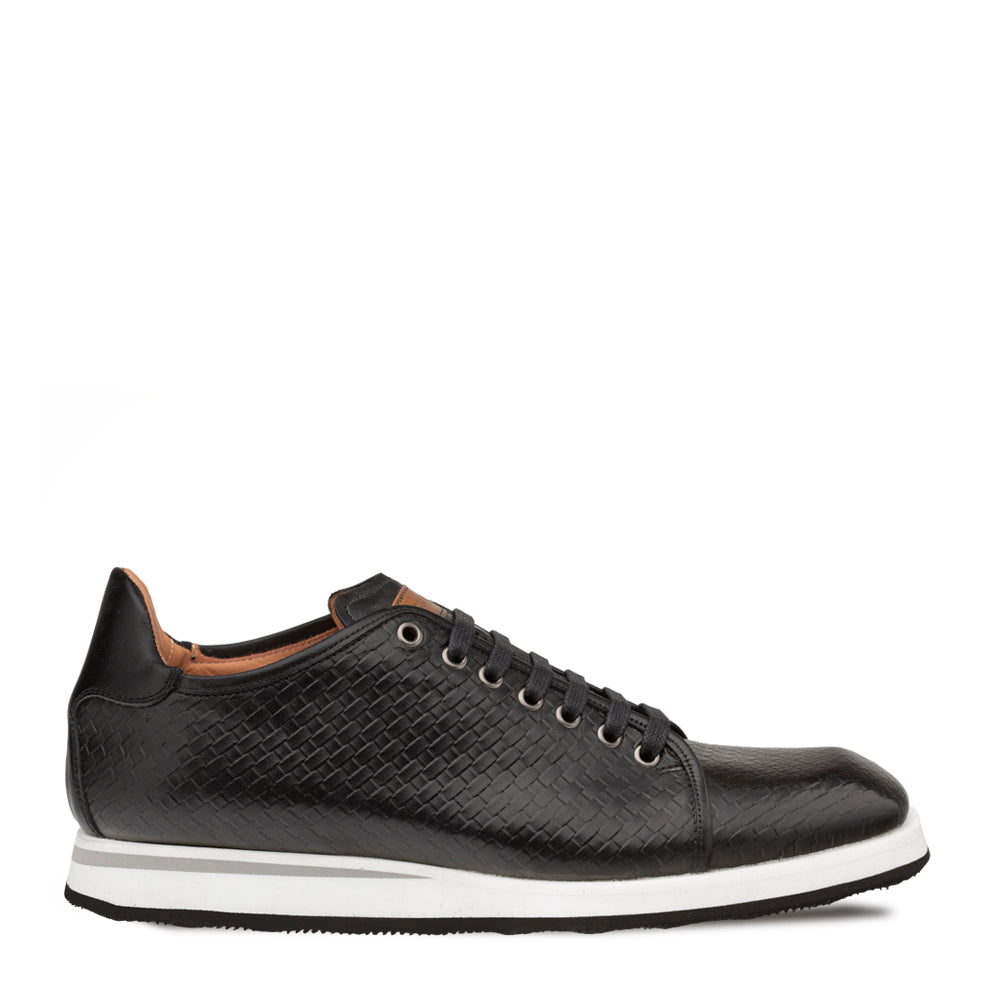 Woven Leather Dress Sneaker