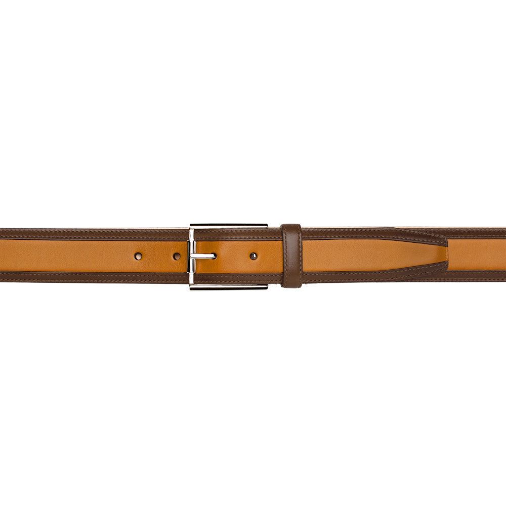 Two-Tone Calfskin Belt