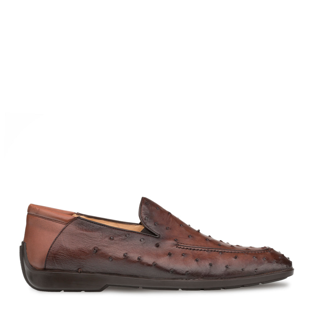 Ostrich Rubber Sole Loafer