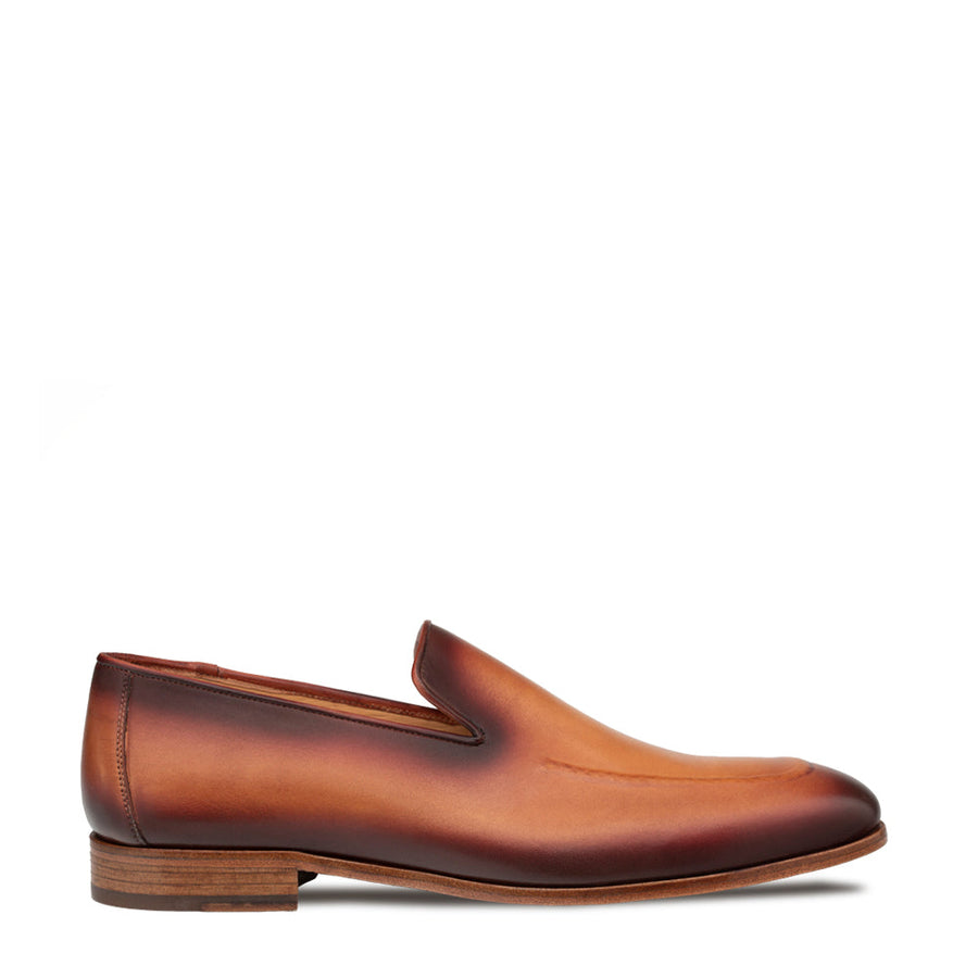 Men\'s Mezlan Gaeta loafers shoes Brown / Tan 14 Mezlan Ornament Loafer Cognac - Sherman Brothers Inc main image 3