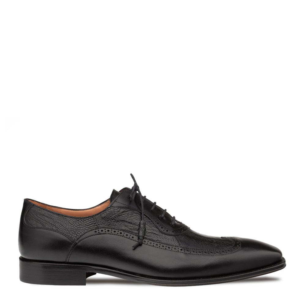 Two-Tone Ostrich/Calf Oxford